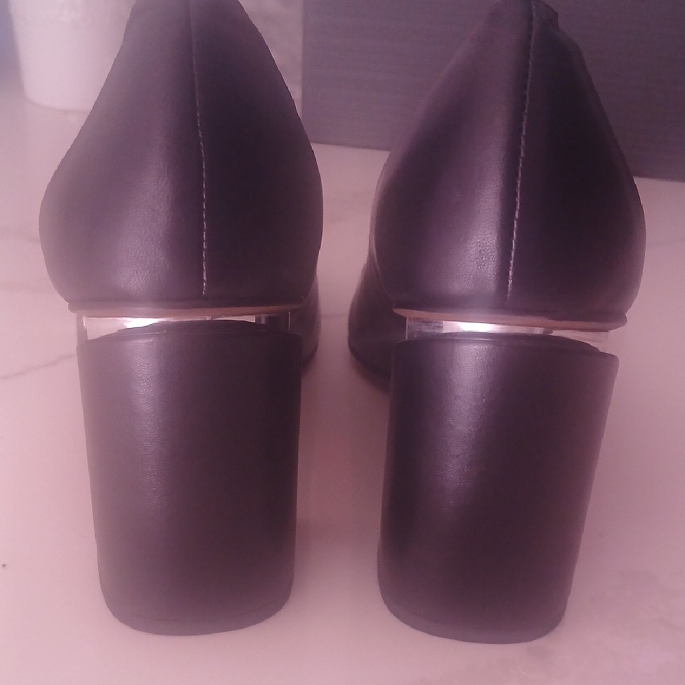 Franco Sarto Black Block Heel Pumps - Picture 3 of 9